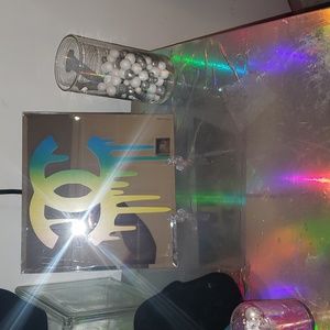 Yellow & Blueish Green Chanel Mirror